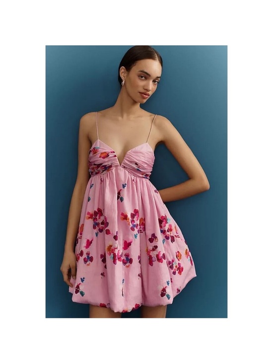 AMUR Dresses & Skirts - AMUR Kimberly floral sweetheart mini dress size 8